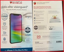 INVISIBLE SHIELD Glass Elite Visionguard Kills Bacteria  11 Pro Max NEW