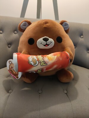 ZURU Snackles Pringles Bear Terry 14'' Plush Super Soft Stuffed Animal New 