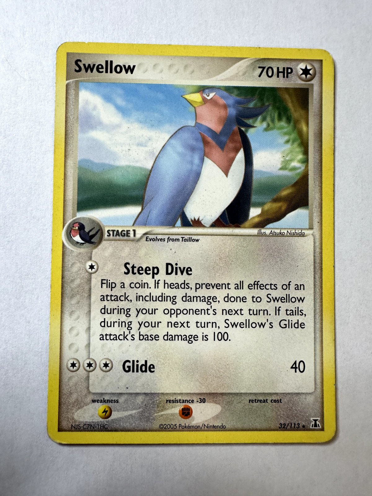 Swellow - 32/113 EX Series: Delta Species - Rare - NM
