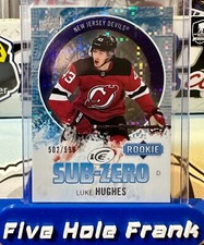 2023-24 Upper Deck Ice Hockey #SZ-67 Luke Hughes Rookie Sub-Zero /599