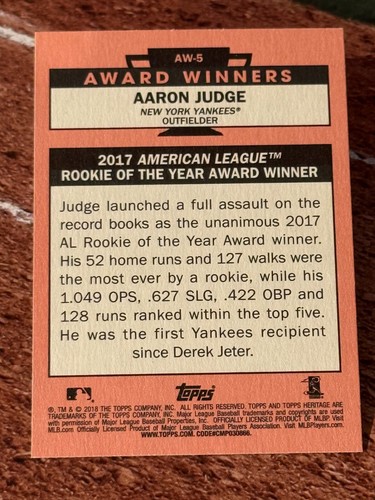 Aaron Judge Baseball Cards - Pick/Choose Your Card(s) Base, Parallel, Insert - Picture 63 of 100