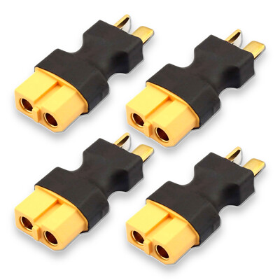 4x Stück Adapter XT60 Female auf T-Stecker T-Dean Dean T-Plug Lipo Akku Batterie