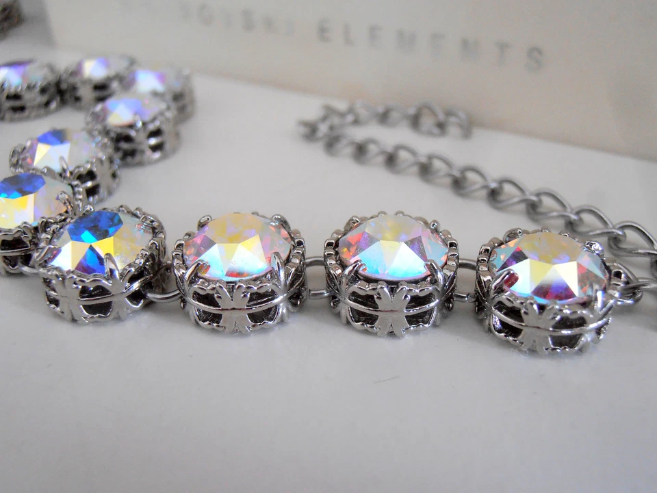 Ожерелье с кристаллами Lariat Aurora Borealis — ювелирные изделия на день свадьбы для подарков невестам - Изображение 4 из 4