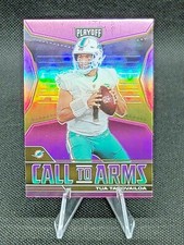 2021 Panini Playoff Call to Arms Pink Prizm Tua Tagovailoa Miami Dolphins CA-TTA