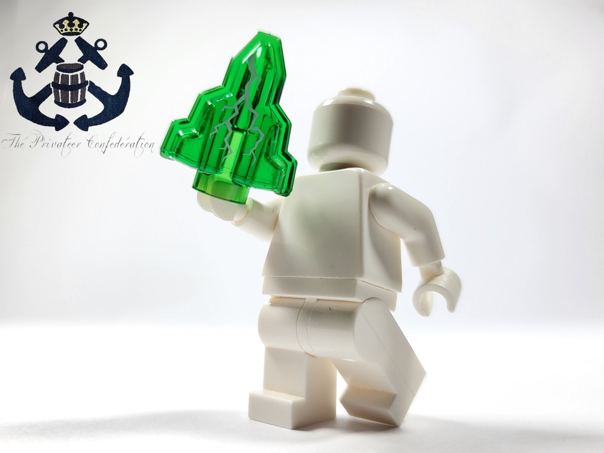 LEGO Monster Fighters Trans-Green Rock Crystal Lightning
