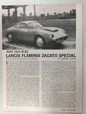 Lllart78 Vintage Article Road Test Lancia Flaminia Zagato Special Jul 1961 4 Pg
