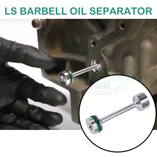 LS Billet Aluminum Oil Diverter Barbell 4.8 5.3 5.7 6.0 6.2 7.0 LS1 LS2