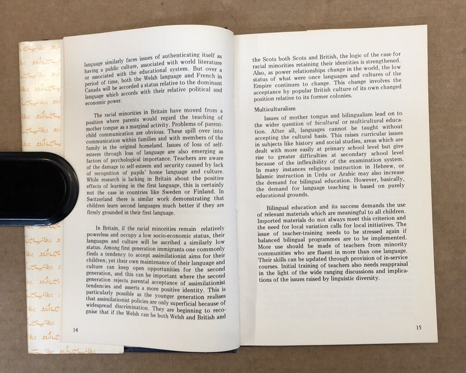 Urdu in Britain Ralph Russell Vintage Hardback / Dust Jacket 1982