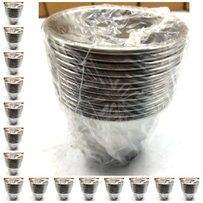 2.5 Oz. Stainless Steel Sauce Cups Lot of 17 Dz (204) Dipping, Condiment 1S7213