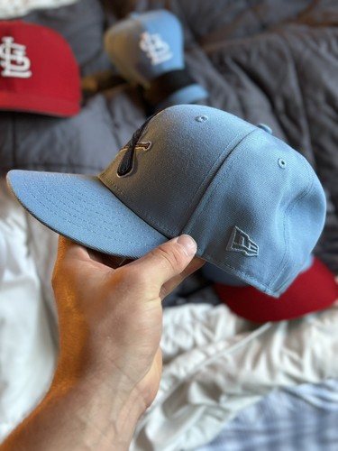 HAT CLUB EXCLUSIVE New Era ST. LOUIS CARDINALS HAT OG Iceberg 7 3/8 - Picture 3 of 5