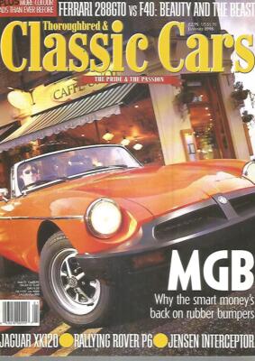 CLASSIC CARS N°01 MGB / JAGUAR XK120 / RALLYING ROVER P6 / JENSEN INTERCEPTOR