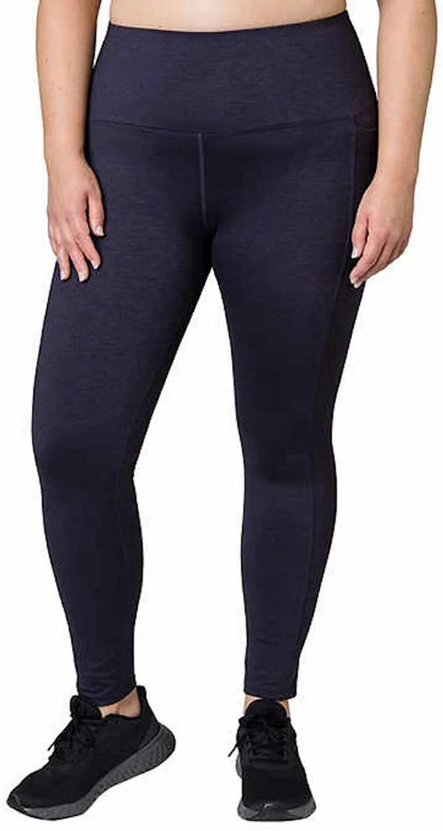 Tuff Athletics Women's High Waisted Active Legging, Purple Melange