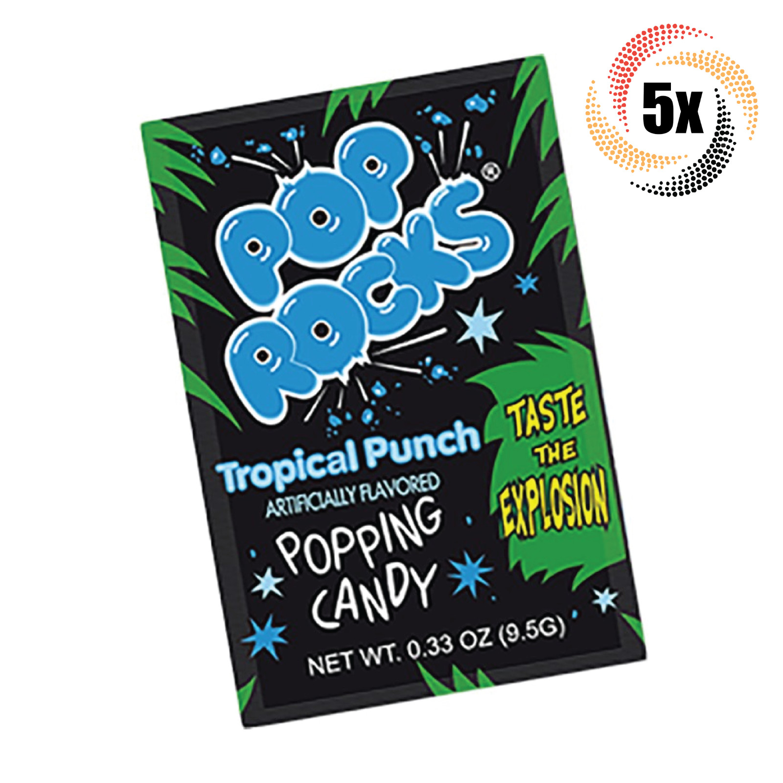5 упаковок леденцов Pop Rocks Tropical Punch, 33 унции (Быстрая доставка!)