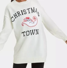 Nightmare Before Christmas Zero Ghost Dog Sweater Christmas Town Girls S