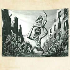 communist propaganda artist Boris Artzybasheff tapestry cloth poster