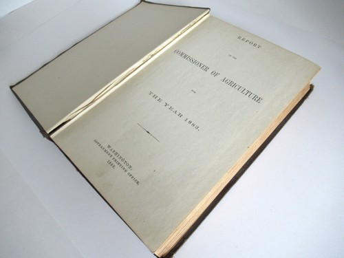 Report of the Commissioner of Agriculture for the Year 1883, HC Antique Book - Picture 5 of 20