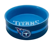 Tennessee Titans Large Relief Pet Bowl-Ceramic Bowl-7.5” by The Encore Group-New