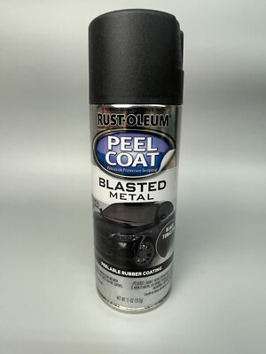 Rust-Oleum Peel Coat Blasted Metal Peelable Rubber Coating Black Tungsten 11oz.
