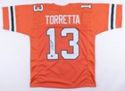  Gino Torretta Signed Miami Hurricanes Jersey (Beckett Holo) 1992 Heisman Trophy — photo 1