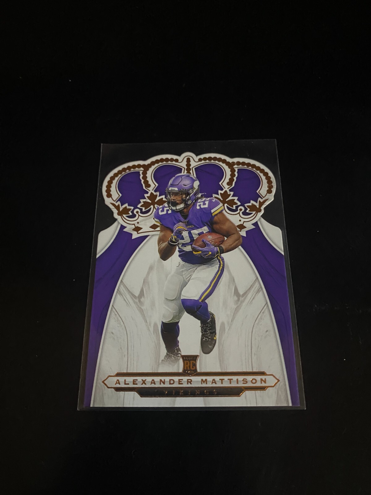 Alexander Mattison 2019 Panini Chronicles Crown Royale RC Vikings CR-28