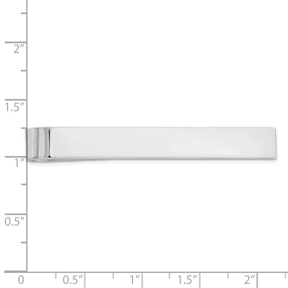 Sterling Silver Rhodium-plated Tie Bar - Image 2 of 2