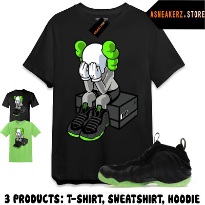 Tee Shirt Matching Foamposite One Black Volt To Match Sneakerhead Kaws T-Shirt
