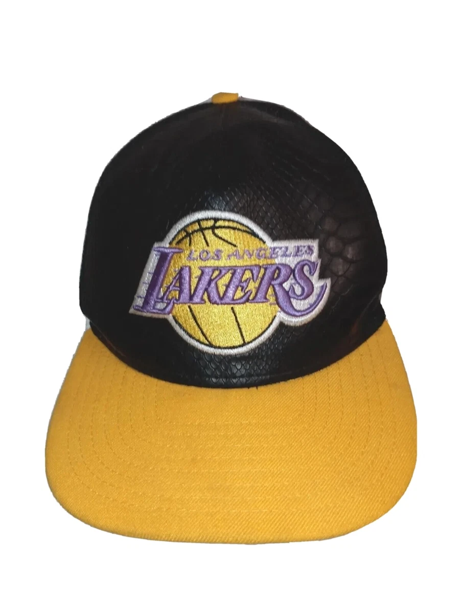 Los Angeles Lakers New Era 9FIFTY Hardwood Classics Leather Snapback Cap Hat