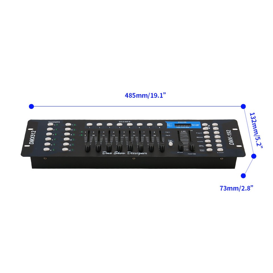 192 Channel Operator Console Controller For Stage DJ Party Lighting DMX ...