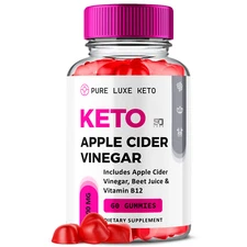 Pure Luxe Keto Gummies, Pure Luxe ACV Keto+ Weight Loss (60 Gummies)