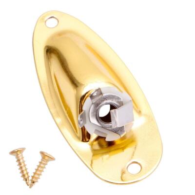 Replacement Boat Input Output Jack Plate Socket For Fender Strat Guitar Parts