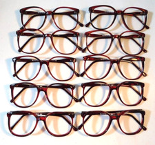 Vintage 10 Pc Lot ELITE OPTICAL Fairway Red 48/20 Eyeglass Frame NOS G10