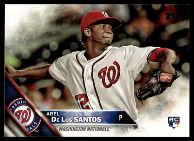 2016 Topps Abel De Los Santos 394 Washington Nationals Rookie RC Baseball