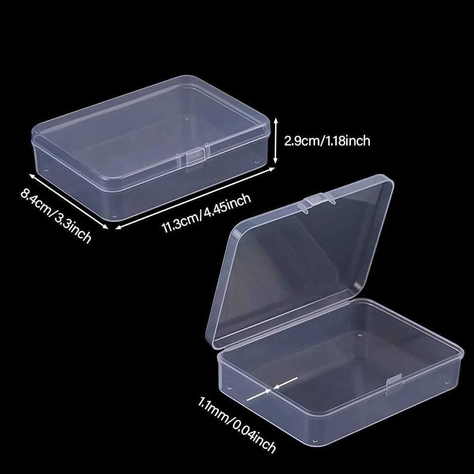 Contenitori Plastica Scatola Plastica Con Coperchio Contenitore Piccolo in Plast - Immagine 4 di 4