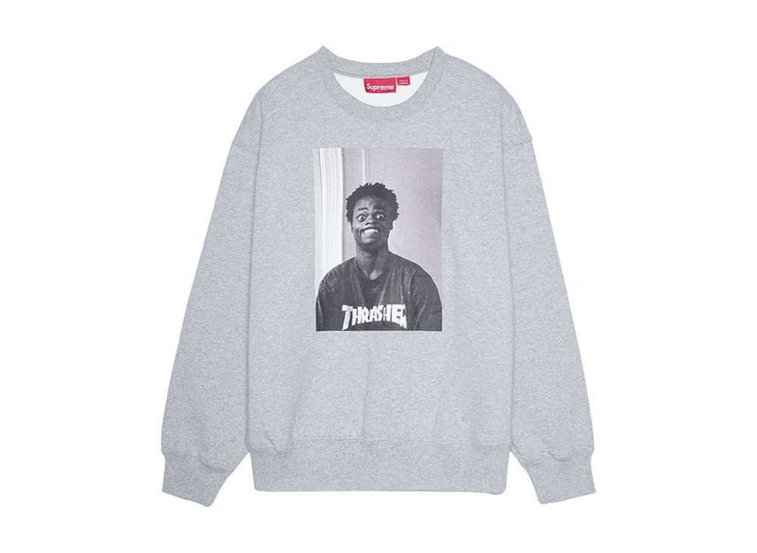 Supreme x Thrasher Crewneck Heather Grey | eBay