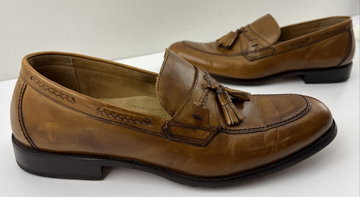 Johnston & Murphy Signature Loafers Mens Brown Leather Tassel Loafer Dress Shoes Men main image 3