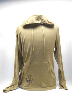 SEAN JOHN Mens Sleepwear Knit Hoodie Cognac  NEW 