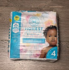 The Honest Company, Honest Diapers, Size 4, 22 Pounds, Rose Blossom, 23 Diaper