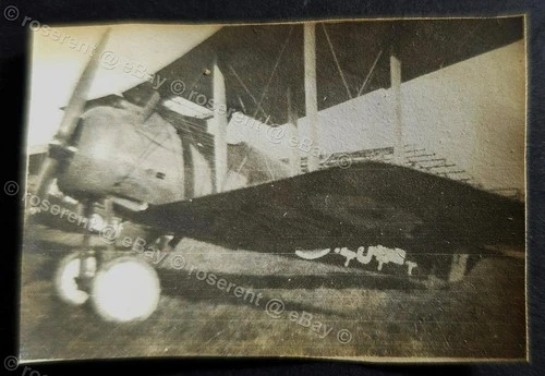 WW1 an RAF Sopwith Snipe in June 1918  - original photo 6.5 by 4cm