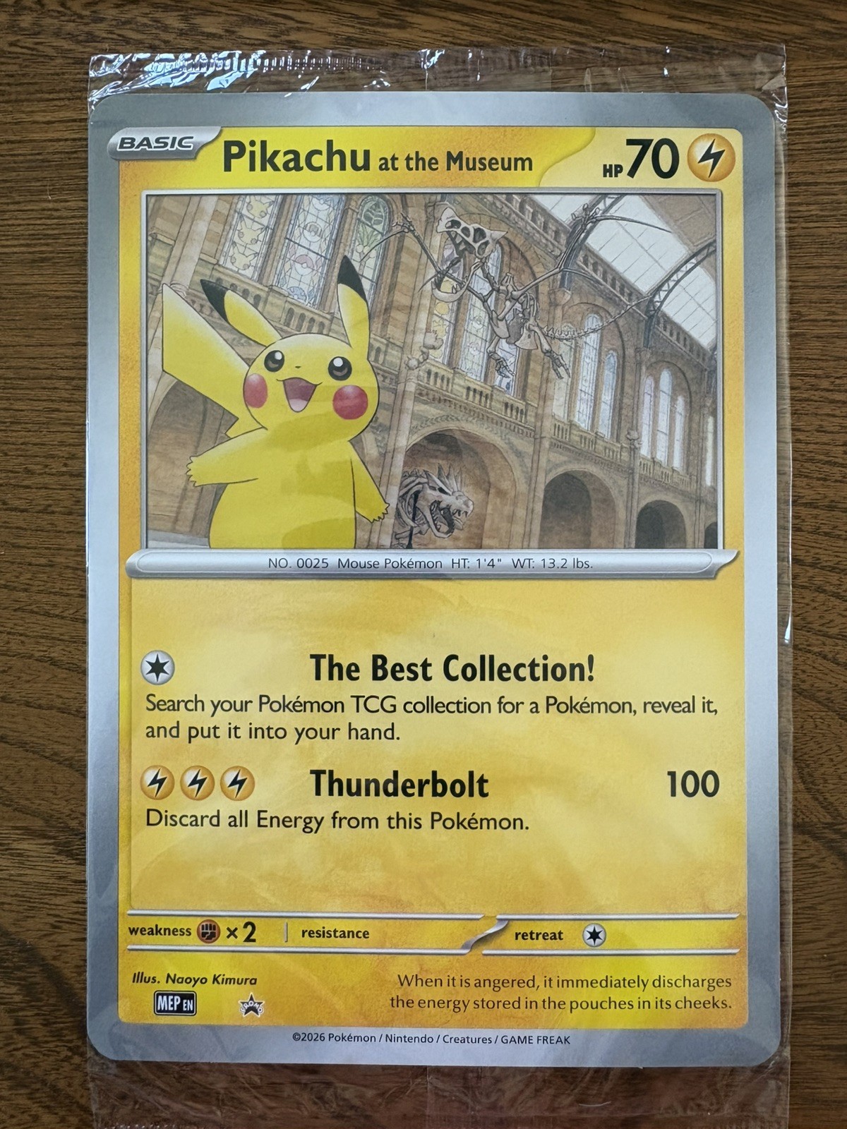 Pokémon TCG Pikachu At The Museum Jumbo Oversized Card  Sealed