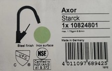 Axor 10824801 Starck 2-Spray Prep Kitchen Faucet - Pull-Down - 1.75 GPM
