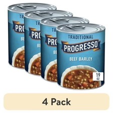  4 pack Progresso Traditional, Ready to Serve Beef Barley Soup, 19 oz.