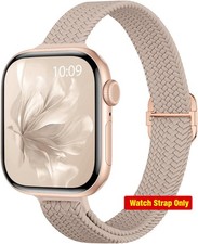 Slim Stretchy Braided Strap for Apple Watch 40mm Women