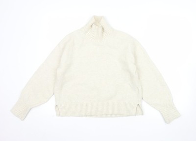 Uniqlo Pullover Pulli Damen UK Größe XS Elfenbein