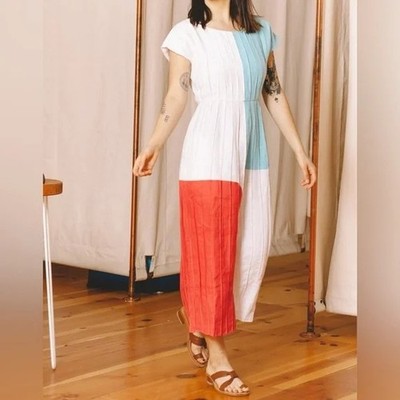 mara hoffman dress Anthropologie $525 Barbara Colorblocked - 8 Anthropologie Somerset Denim Mini Colour:Red & Black FINAL_FEW_812 Red Mara Hoffman’s ready