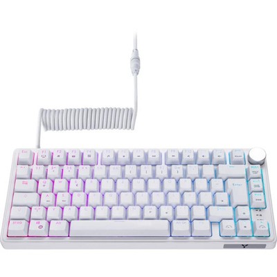 ISY IGK 6500 Gasket Mount Gaming Tastatur Weiß Beleuchtet Keyboard