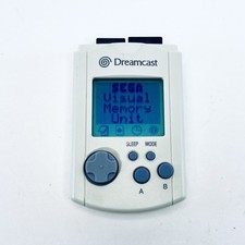 OEM Official Sega Dreamcast HKT-7000 VMU Visual Memory Unit White - SHIPS FREE!