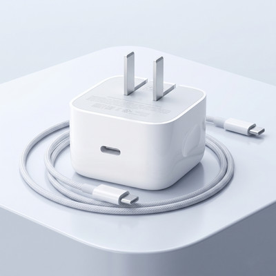 40W Dynamic Power Adapter with 60W Max Braided USB-C Cable for Apple Compatible