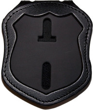 Shield Wallets NYPD Patrol Officer Belt Clip Badge Holder with Pocket and Chain