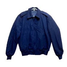 DSCP Wings Collection Jacket Mens 46R Navy Wool Blend Bomber Dead stock