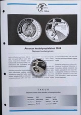 Belarus 20 Rubles Silver 2004 Olympics Ag 925 Proof Top Coin + InfoBl Art. 004-